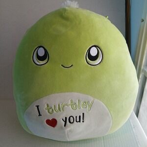 Squishmallows Original HENRY Turtle I Turtley Love‎ You 14"